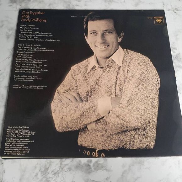Andy Williams Vinyl Record - Picture 4 of 12